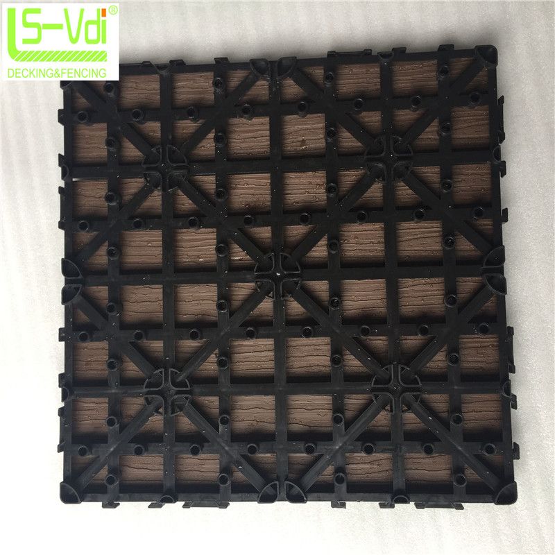 300*300 mm traditional wood plastic composite wood parquet flooring tile