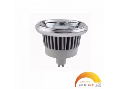 Dimmable to warm GU10 LED AR111 BULB COB Reflector ES111 Spotlight Lamp RL1501DTW