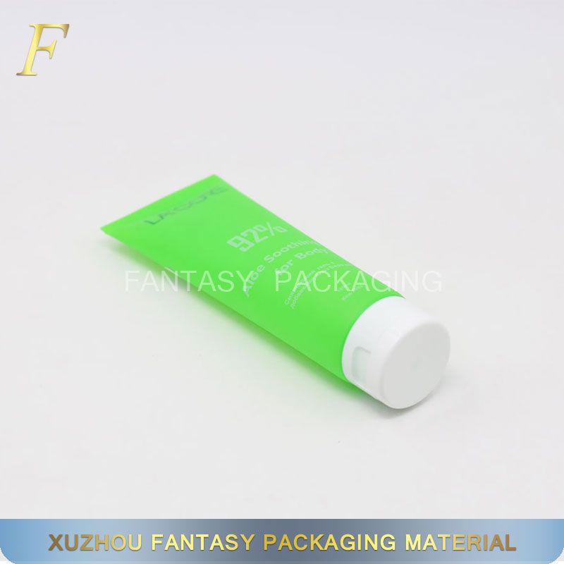 wholesale tube custom made silkscreen printing green tube packaging for hand cream