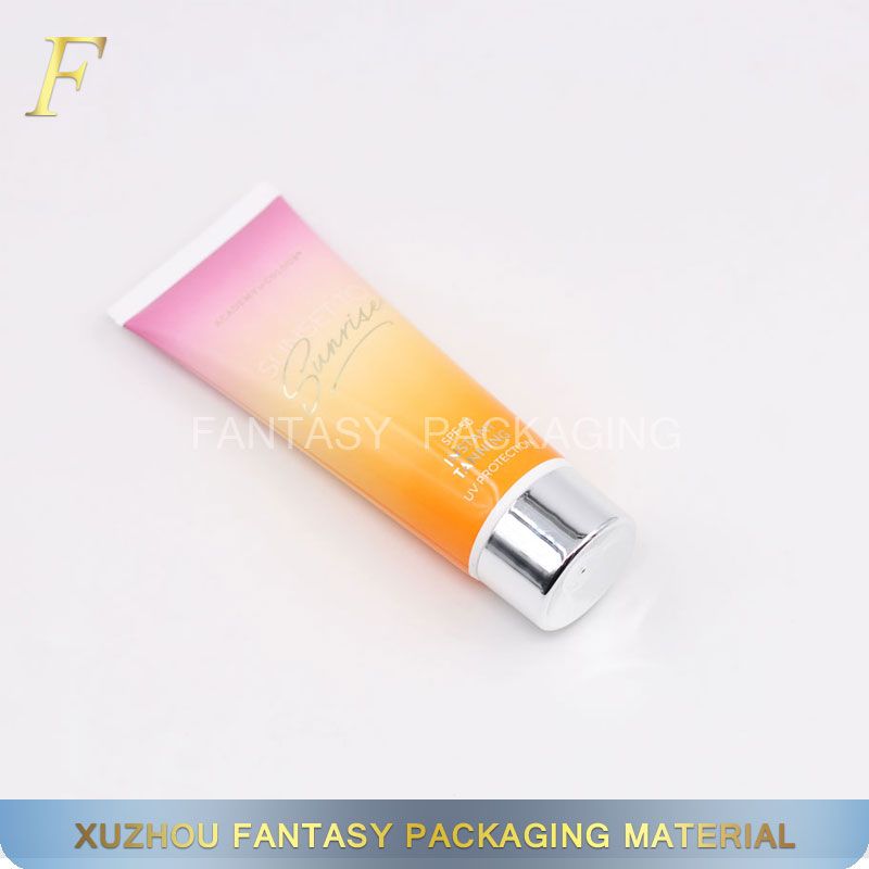 quality customized offset printing cosmetic tube soft plastic cream tube packaging with logo printing