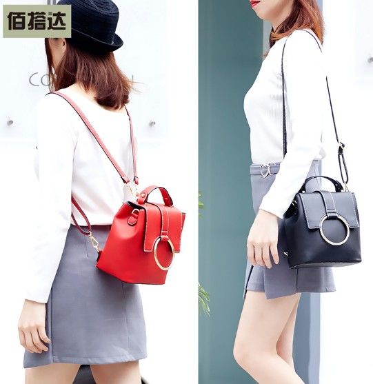 Mini knapsack woman backpack bag girl, 2018 new south Korean version of the fashionable summer bag style.