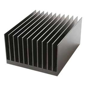 Custom extrusion aluminum heat sink with CNC machining