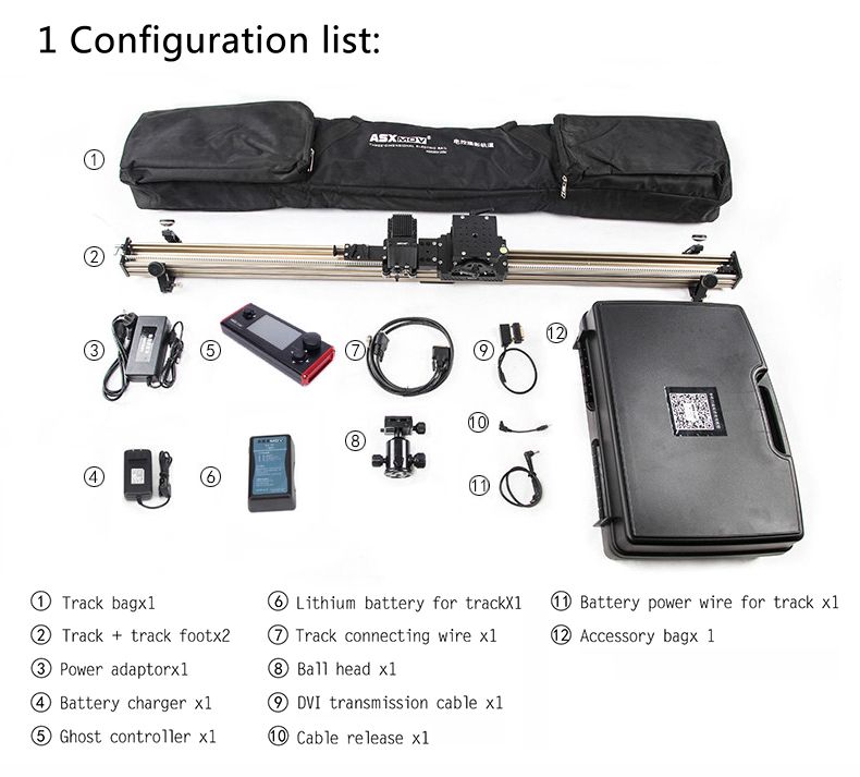 asxmov china factory wholesales multi axis motorized camera slider