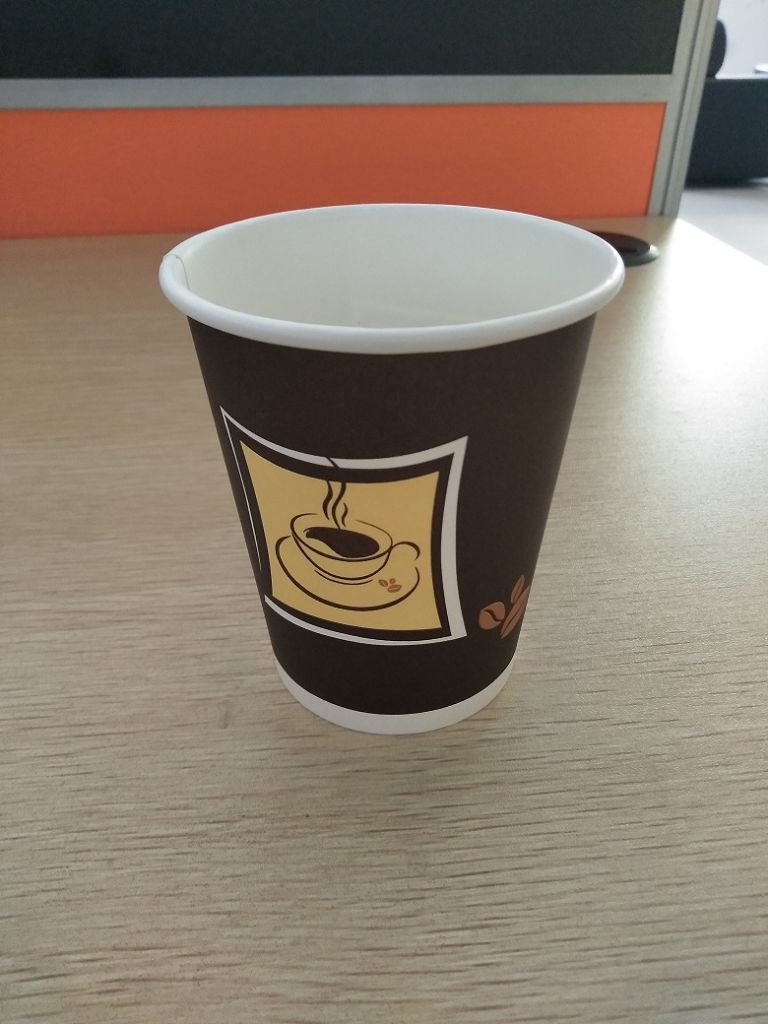 Single wall with customs printed paper cup for hot drink