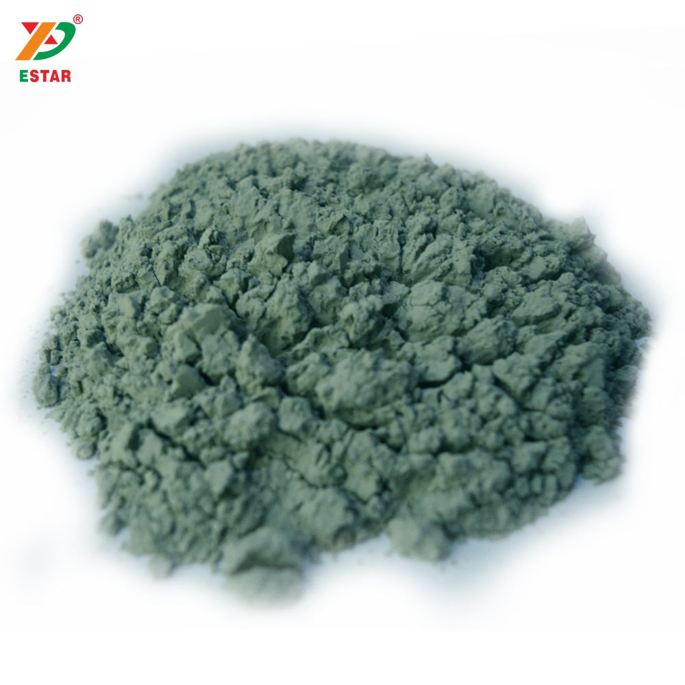 Green silicon carbide powder grits