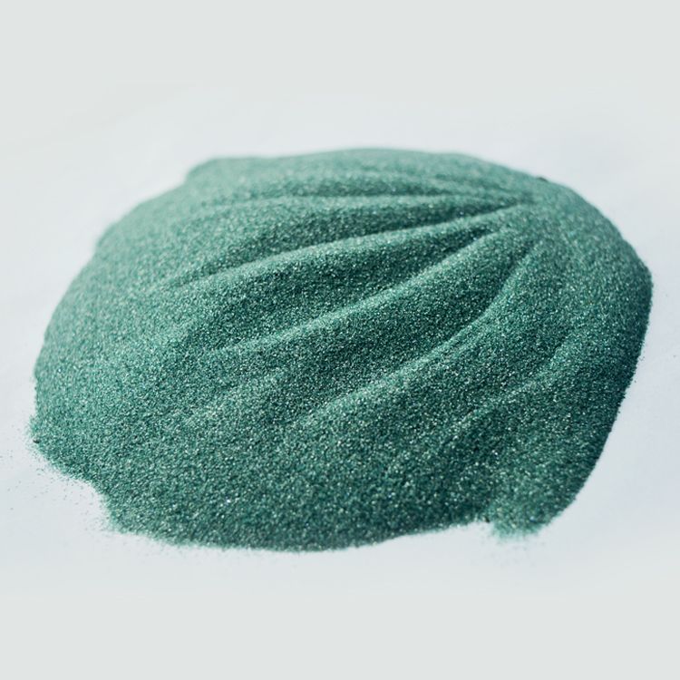 Green silicon carbide powder grits