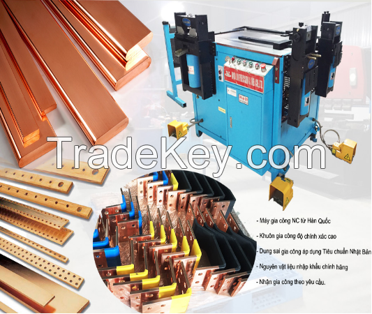 Hight quality copper busbar processing with machine and mould imprort from Korea