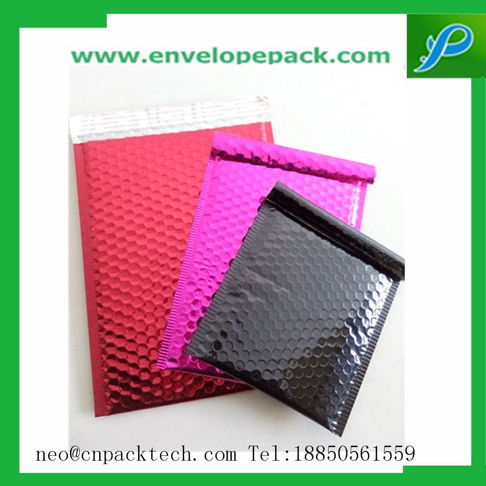 China Supplier Glamour Metallic Bubble bags Bubble Cushioned Aluminum Foil Bubble Packaging