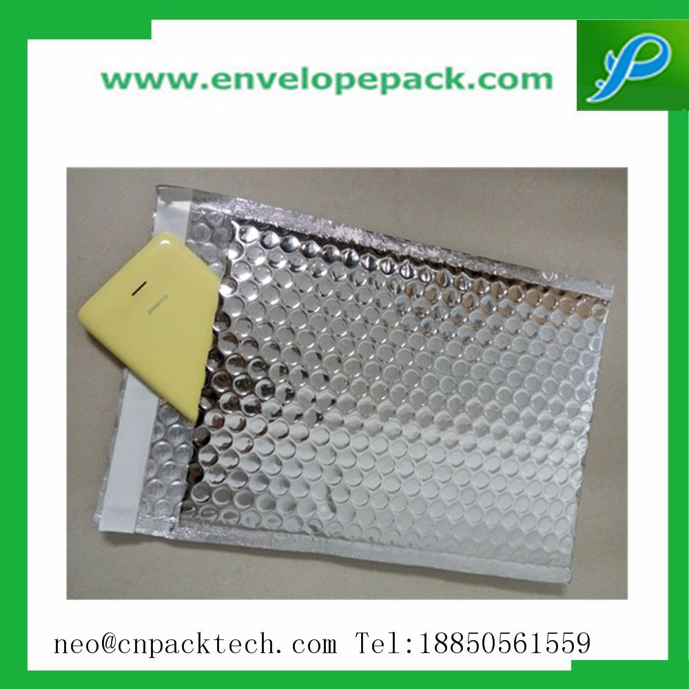 China Supplier Glamour Metallic Bubble bags Bubble Cushioned Aluminum Foil Bubble Packaging