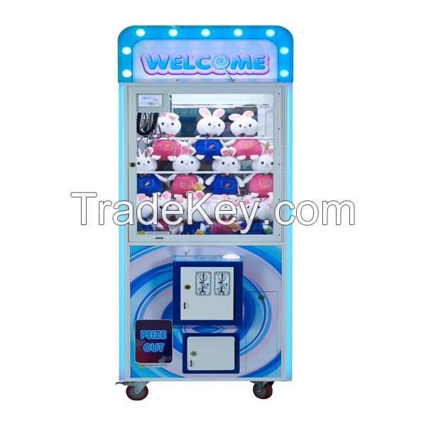 High quality hot sale four in one happy doll claw crane machine for sale