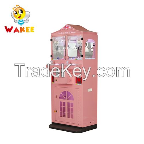 Popular kids mini toy claw crane machine for sale