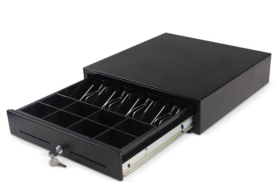 KST-410S Black Standard Slide Cash Drawer