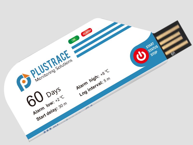 Plustrace G1 in-transit temperature data logger