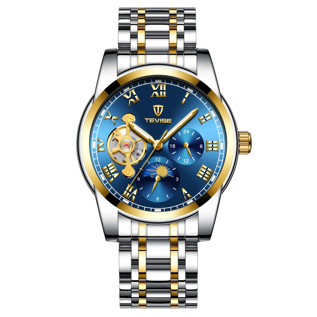 TEVISE T855 Waterproof Full Steel Automatic Mechanical Watch Business Style  Men Watch | Watches for men, Fashion watches, Mechanical watch