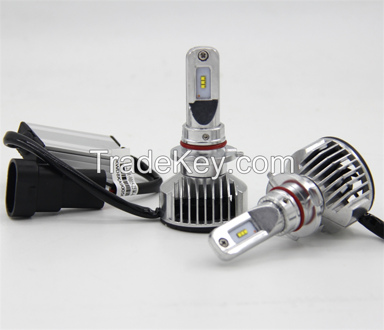 5000LM 6300K Pure White H1/H7/9005/9006 LED Auto Headlight Car LED Headlamp