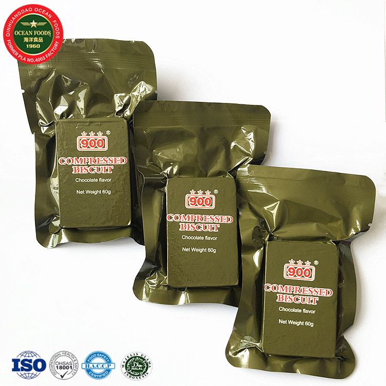 military ration biscuits chocolate flavor compressed biscuit