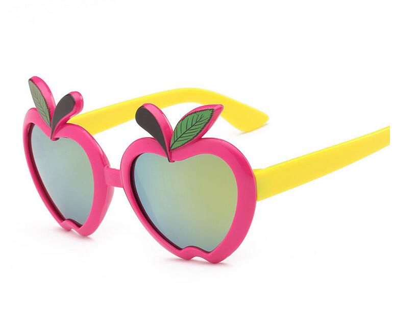 Cute Apple Shape Sunglasses for Kids Children