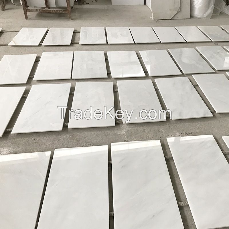 Chinese hot sale white marble floor tiles