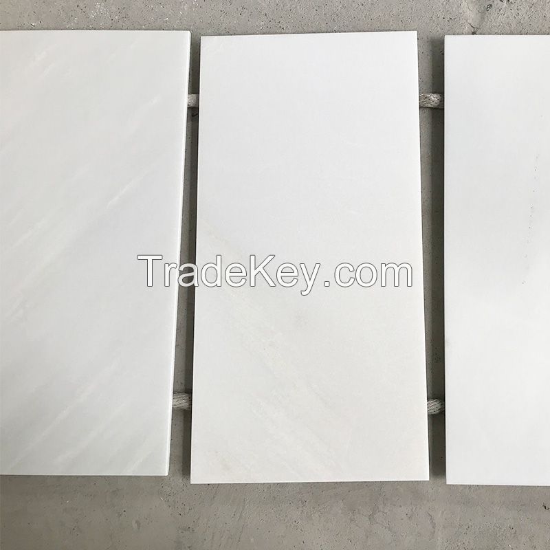 Chinese hot sale white marble floor tiles