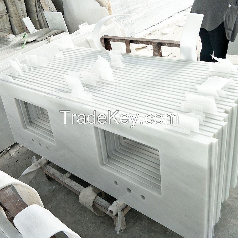 Chinese high quality white marble countertop