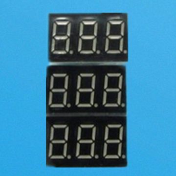 7-segment Led Display, 3-digit Common Anode 10mm Digital Height Red Led Display