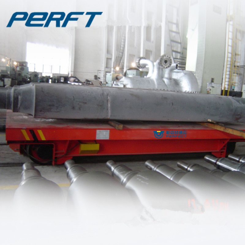 workshop Material Rail Transporter Pallet Transfer Cart with DC Power