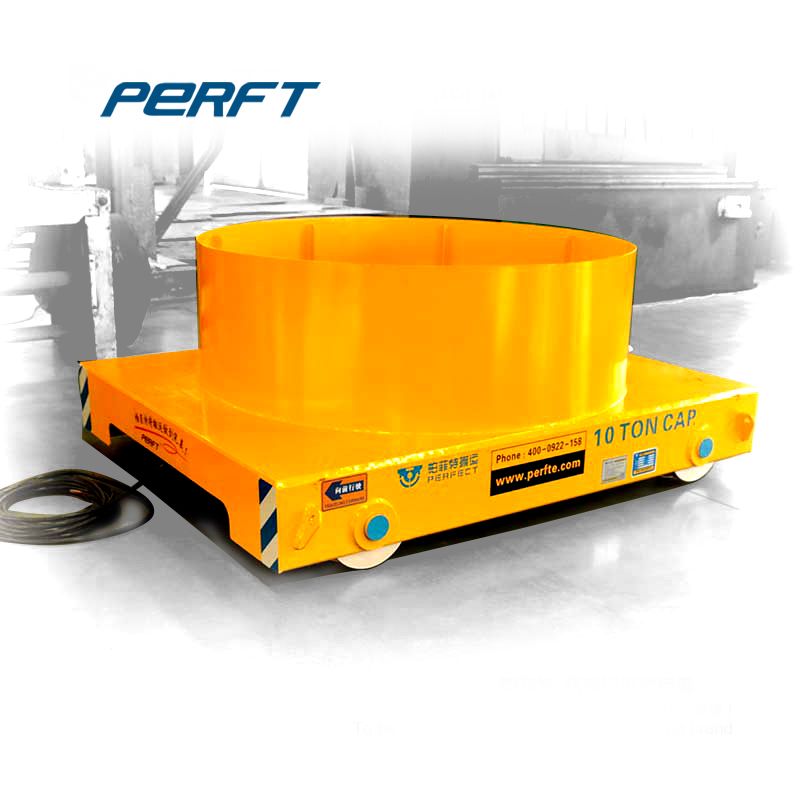 cable drum plate steel ladle transfer cart with High temperature resistance for steel and iron plant