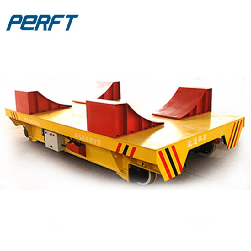 Heavy Duty Motorized Coil Plant Transfer Vehicle Cart Trolley on rails for factory material handling