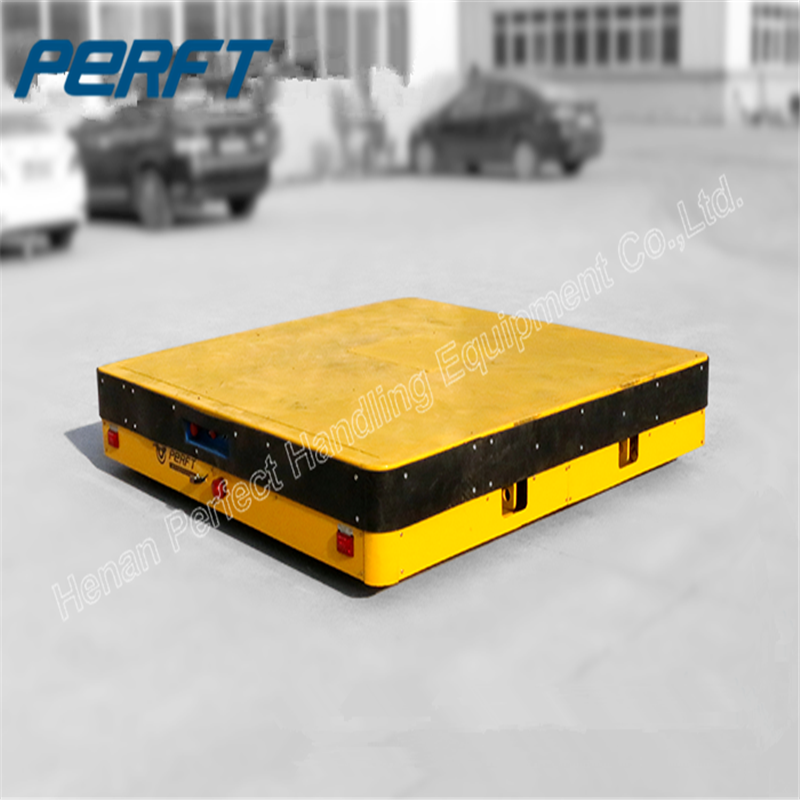 Heavy Duty Electric Trackless Transfer Cart Material Handling Equipment For Industry Used In Warehouses