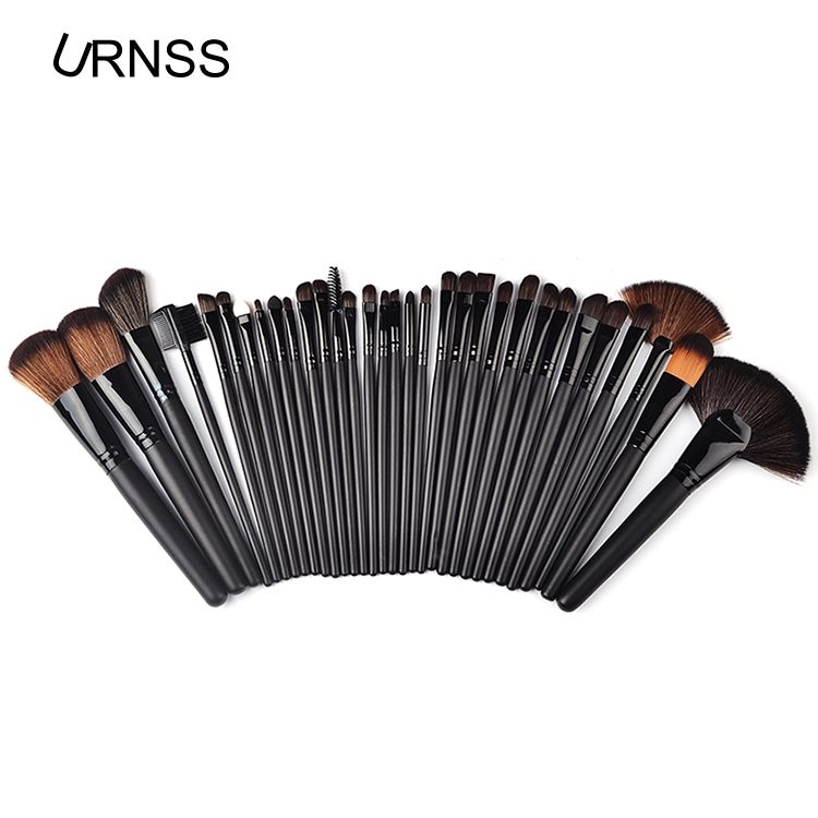 Artist brush set with pu cosmetic bag makeup brush set 32pieces