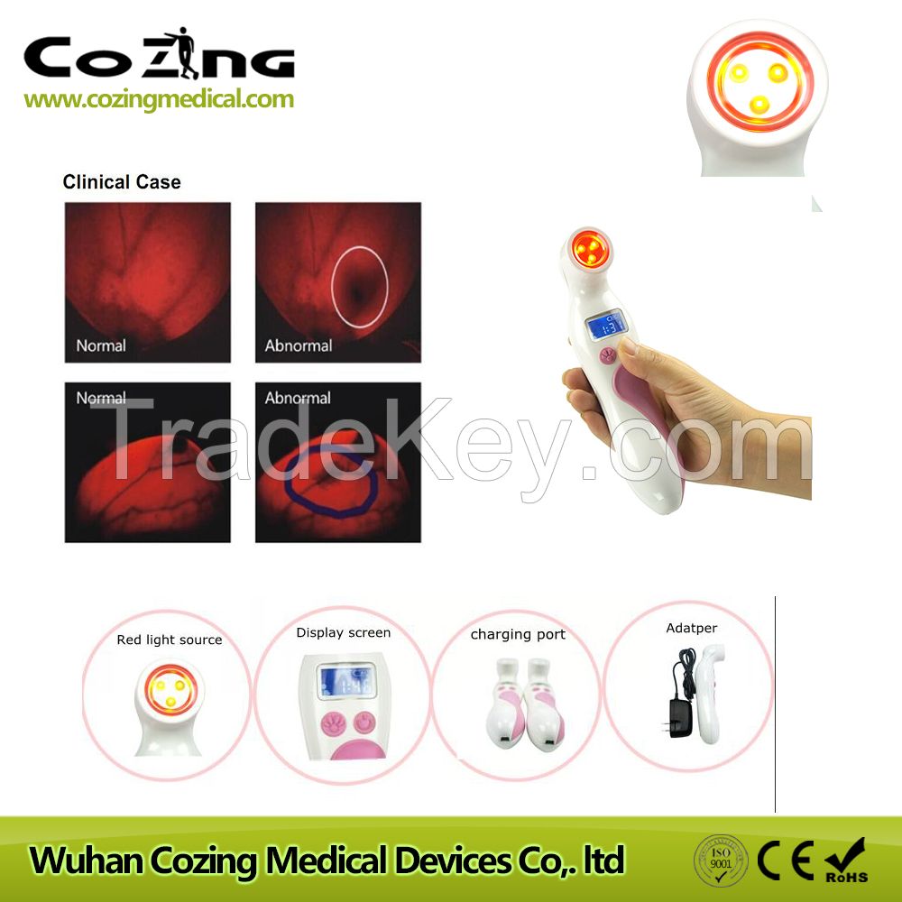 Breast cancer detector Breast cancer diagnosis 625 nm red light device