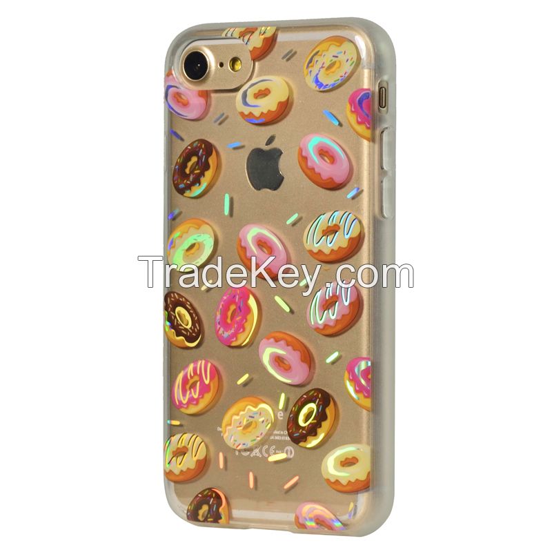 PC+TPU IMD custom design hybrid phone case for iphone 2mm thickness shockproof anti scratches
