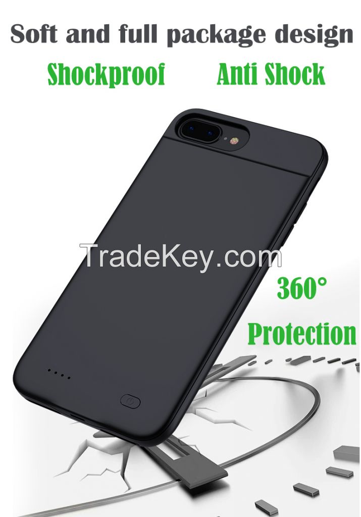 Customizable pattern Ultra Slim Design Li-polymer Battery Charging Case For iPhone