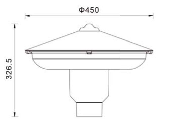 European Style LED Post Lantern in IP 65