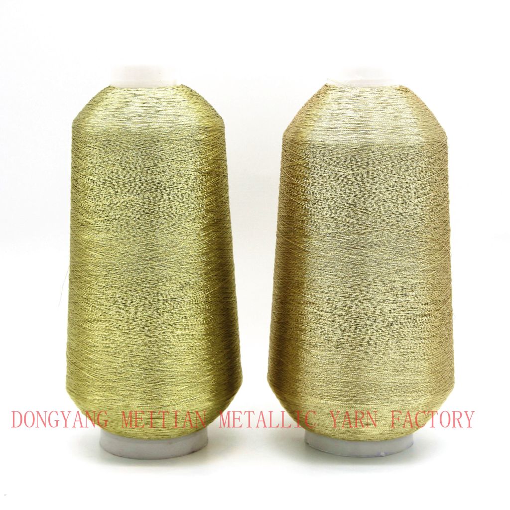 St Type Metallic Yarn 1552 And 7275 Gold For Embroidery