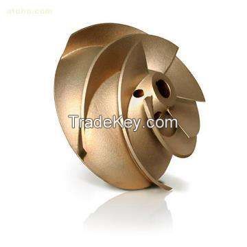 investment casting parts with material  iron steel brass bronze alloy aluminum