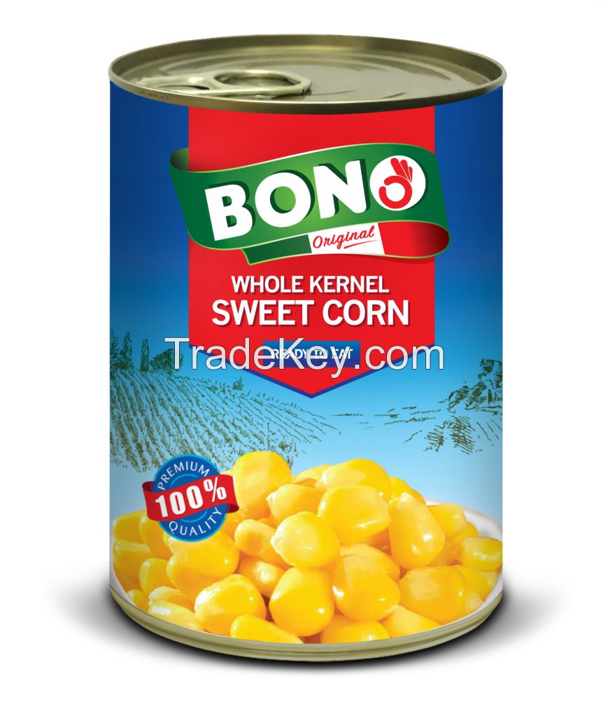 Sweet Corn - Whole Kernel - 24x400g - Easy Open