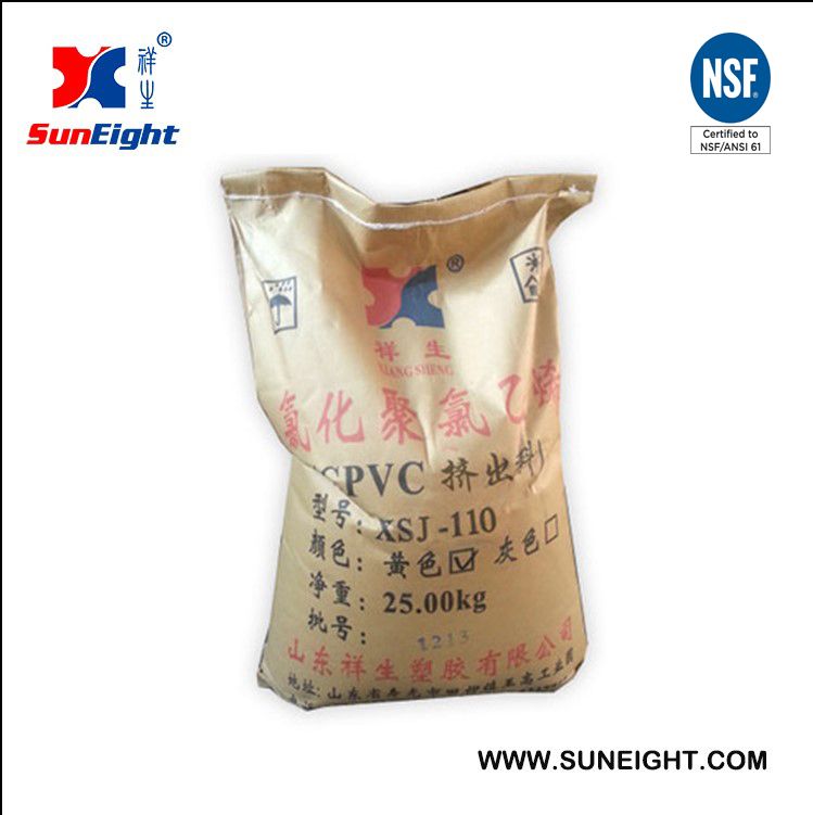 High Quality XSJ-110 China CPVC Pipe Compound Resin for Extrusion