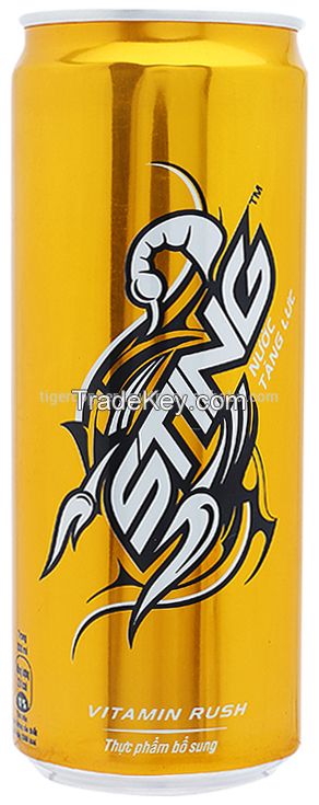 Sting Energy Drink Gold Rush (330ml*24 cans) Sleek