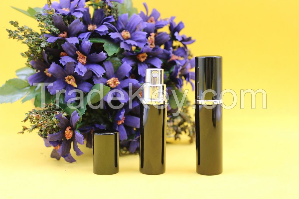 5ml Black Aluminum Perfume Atomizer Bottle