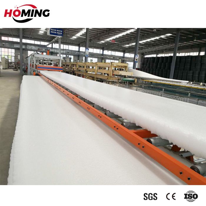 PE foam sheet extrusion line for mattress making