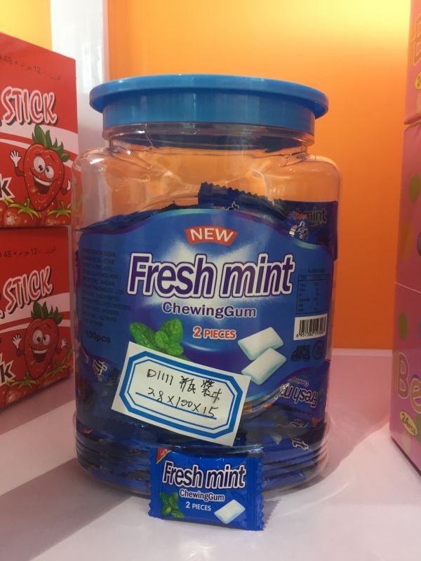 Fresh mint chewing gum