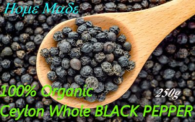 Organic ceylon Black Pepper (FRESH - A+ grade)  from Home garden