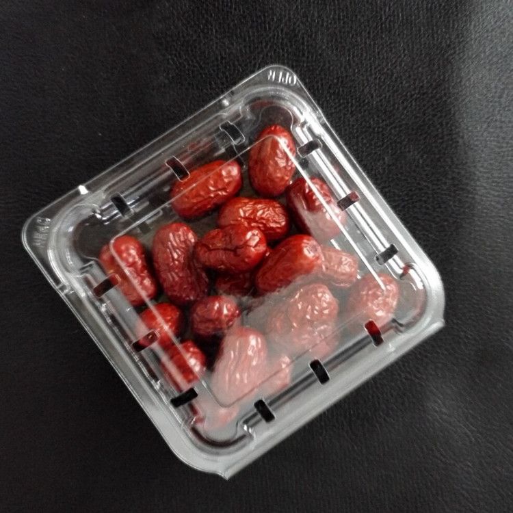 disposable plastic clear PET fruit tray