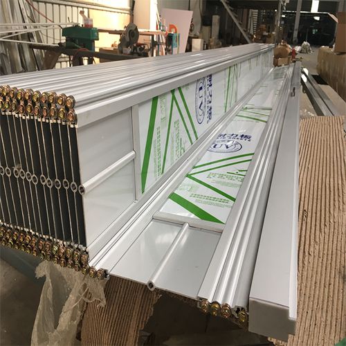 commercial shop sliding folding polycarbonate door