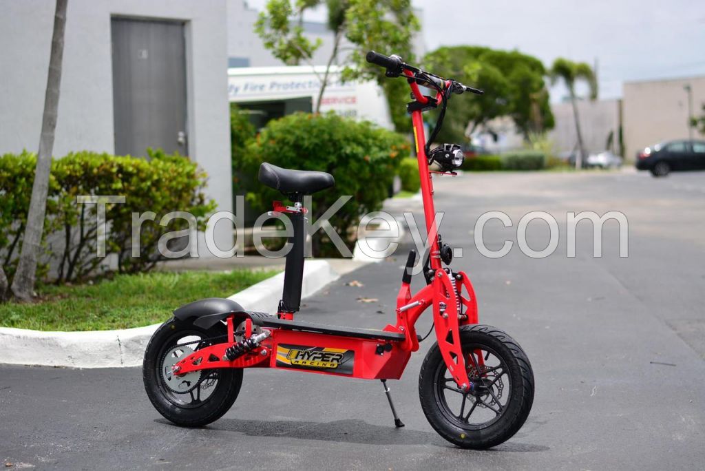 HYPER-RACING 1800w 48v Electric Scooter 10" Off Road Wheels (Red)