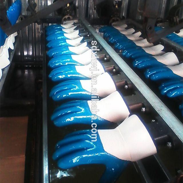 Blue /Yellow Nitrile Glove Dipping Production Line