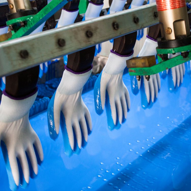 Blue /Yellow Nitrile Glove Dipping Production Line