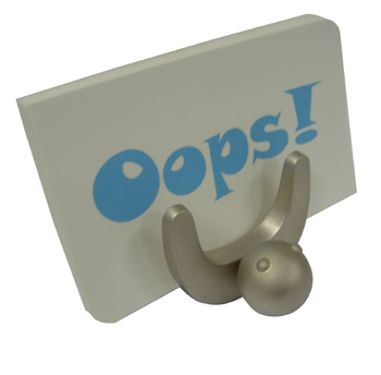 Promotional metal name card holder