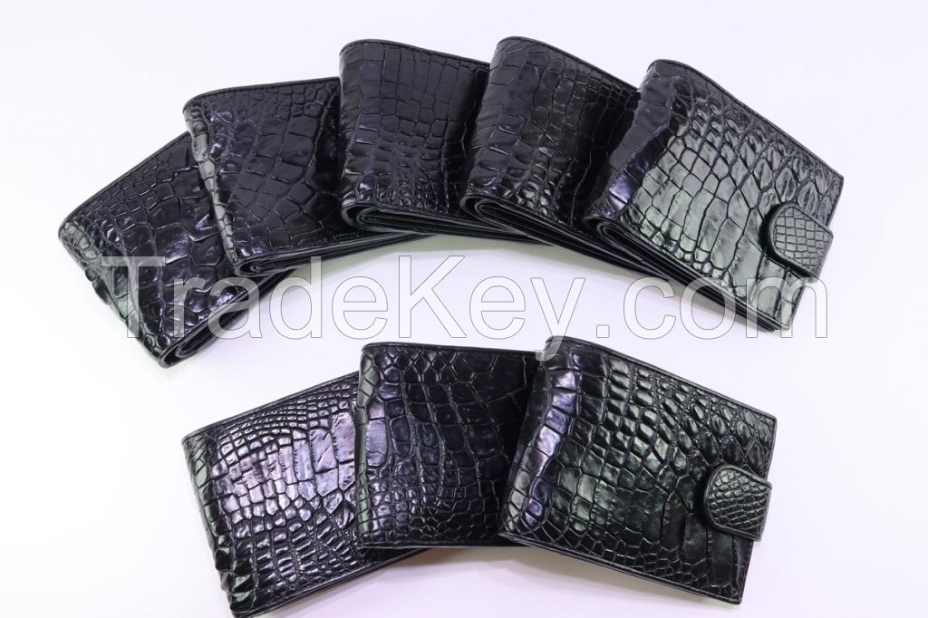 genuine crocodile skin wallet for sale